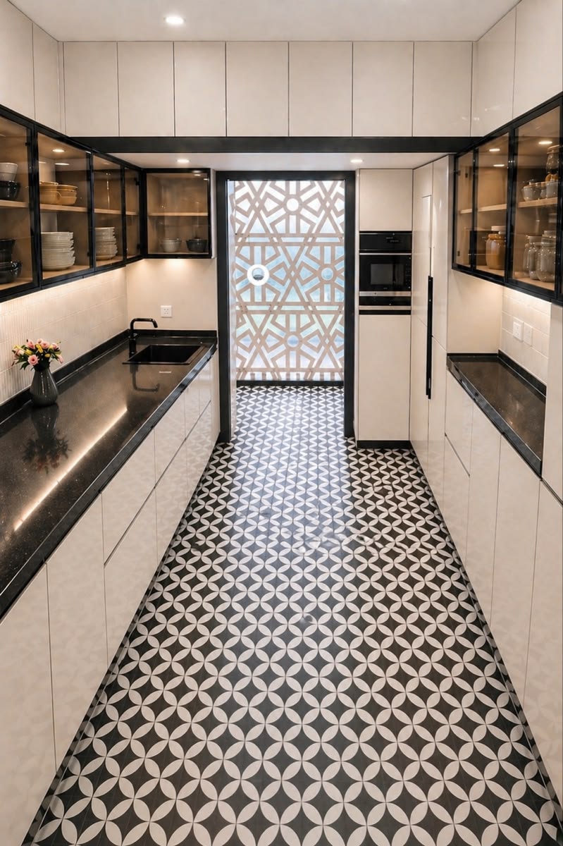 کابینت برای آشپزخانه مستطیل -دراز