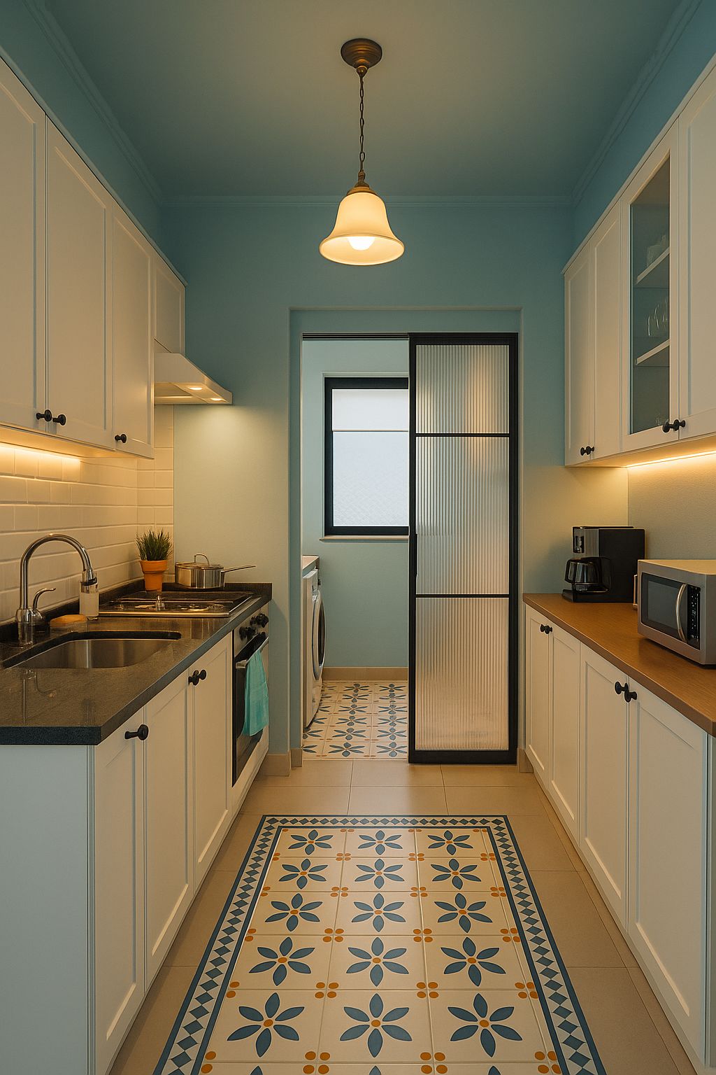 کابینت برای آشپزخانه مستطیل -دراز