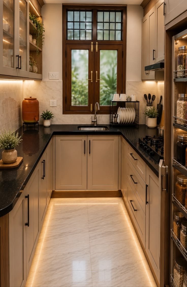 کابینت برای آشپزخانه مستطیل -دراز