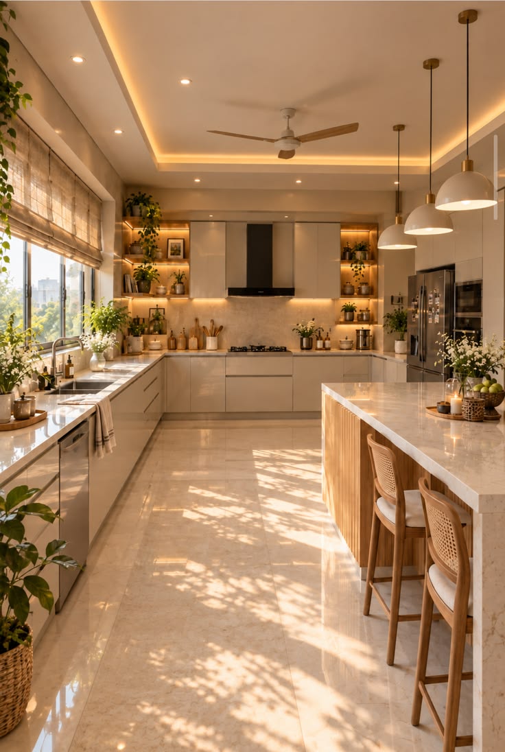 کابینت برای آشپزخانه مستطیل -دراز