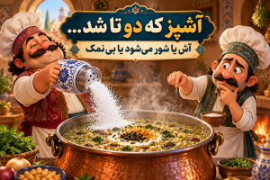 معنی ضرب المثل آشپز که دو تا شد با داستان+ نقاشی و معادل انگلیسی
