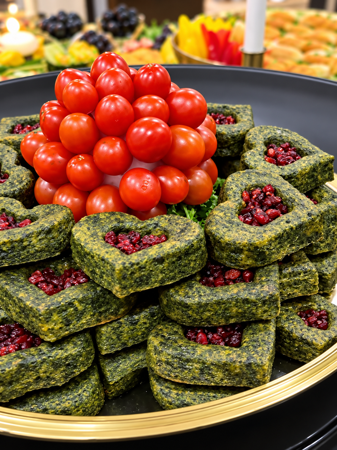 تزئین کوکو سبزی مجلسی