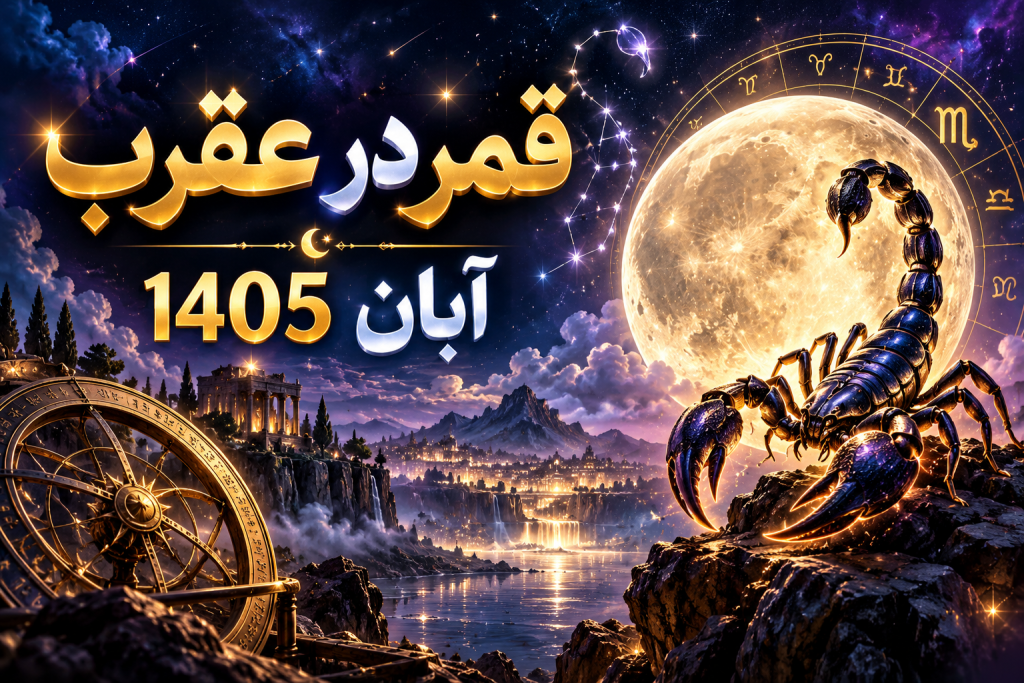 تا قمر در عقرب آبان 1405 چند روز مونده؟ ساعت دقیق شروع و پایان قمر در عقرب آبان امسال