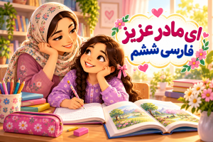 معنی شعر ای مادر عزیز فارسی ششم + معنی کلمات، مخالف و شعر صوتی