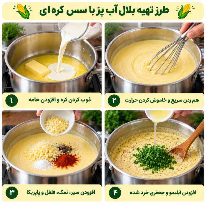 طرز تهیه بلال آب پز