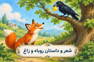 شعر روباه و زاغ صوتی با متن و داستان+ سرنوشت قالب پنیر معروف