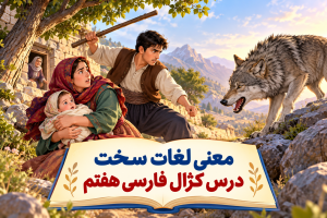 معنی روان خوانی کژال فارسی هفتم + کلمات سخت، آرایه های ادبی و خلاصه