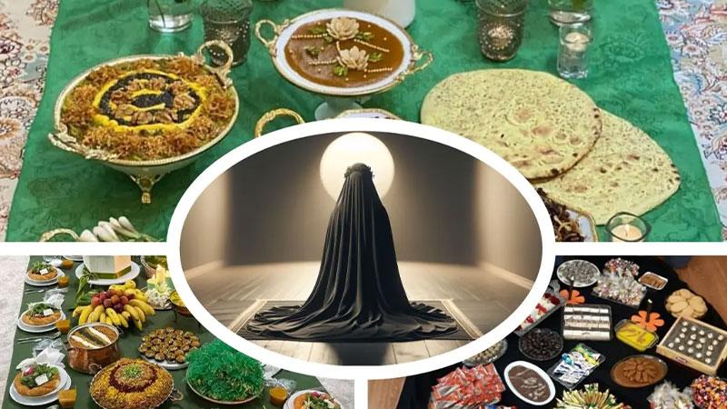 محتویات و تزیین سفره حضرت رقیه