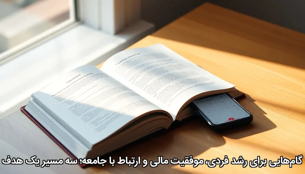 گام‌هایی برای رشد فردی، موفقیت مالی و ارتباط با جامعه؛ سه مسیر یک هدف