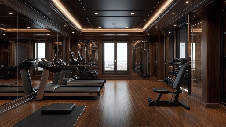 نمای داخلی یکی از بهترین باشگاههای بدنسازی تهران با تجهیزات مدرن و فضای تمرین لوکس