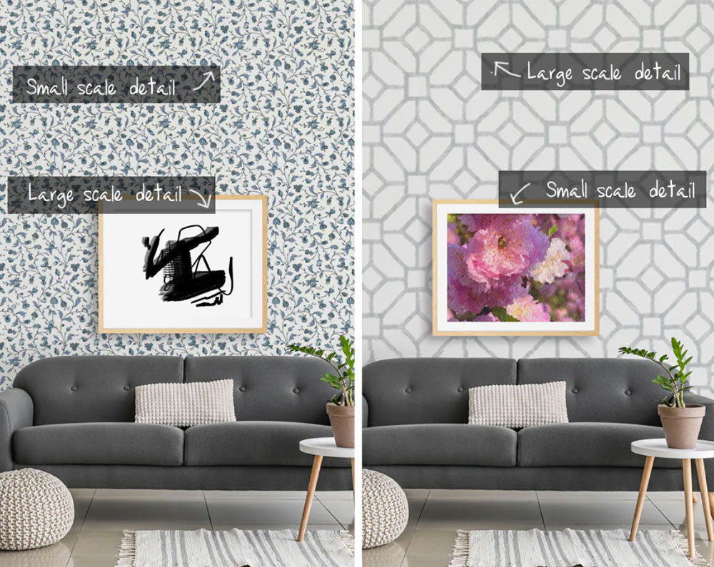 ایده‌های خلاقانه برای پر کردن دیوار خالی: کاغذ دیواری یا تابلو؟