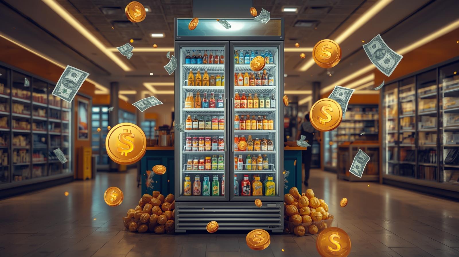 Making money from store refrigerators