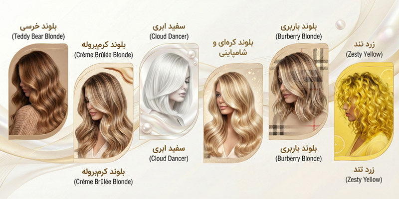 جذابیت‌های رنگ مو ترند 2026 در طیف بلوند و روشن