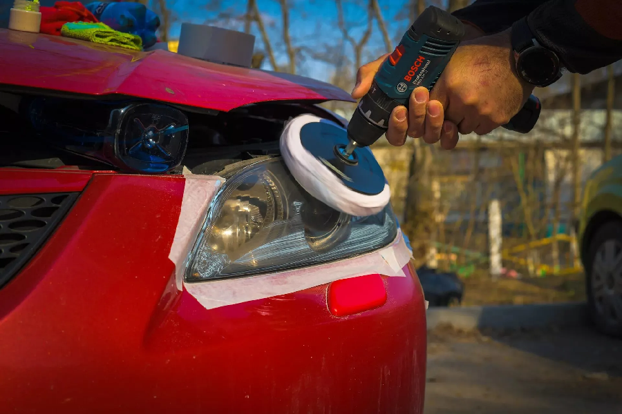 رفع خط‌وخش سطحی طلق چراغ