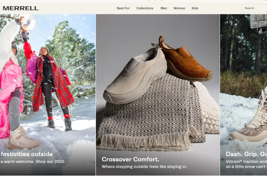 فروشگاه merrell:سادگی، راحتی و میراث پیاده روی