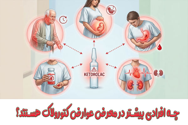 چه افرادی بیشتر در معرض عوارض کتورولاک هستند؟
