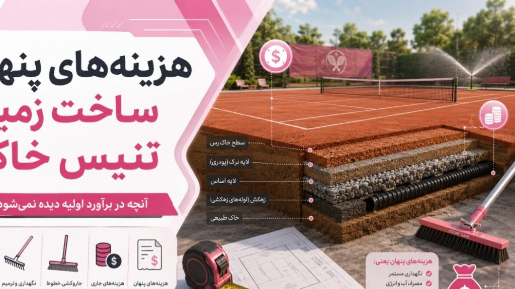 با 7 هزینه‌ پنهان ساخت زمین تنیس خاکی آشنا شوید!