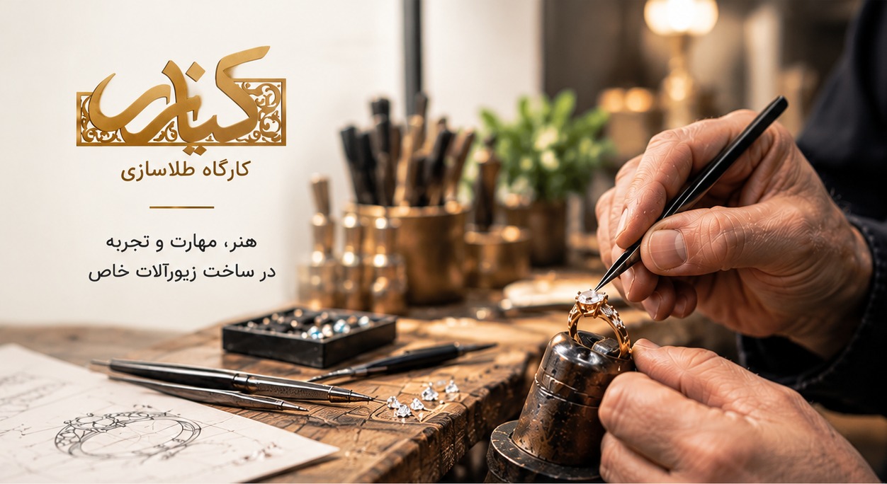 کارگاه طلاسازی چه خدماتی ارائه می‌دهد؟ راهنمای سفارش ساخت طلا، اجرت و طراحی سفارشی