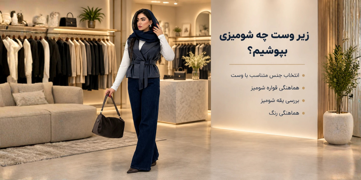 وست زنانه را با چه شومیز و شلواری بپوشیم؟