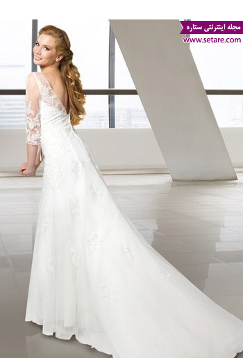 لباس عروس سوئدی - عکس لباس عروس - مدل لباس عروس -  لباس عروس زیبا - لباس عروس پشت باز