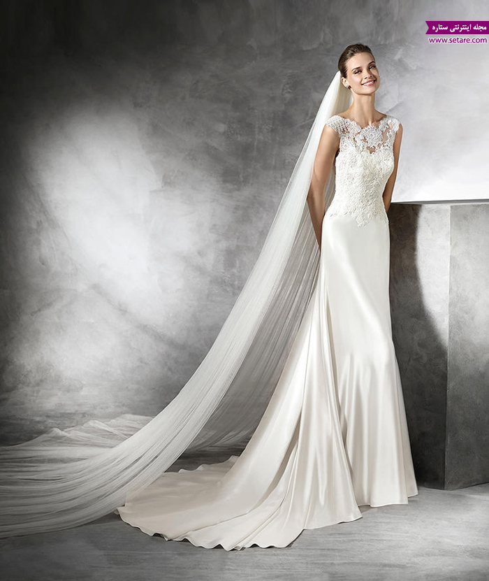 لباس عروس پشت بلند - مدل عروس - عکس عروس - عکس لباس - لباس عروس جدید