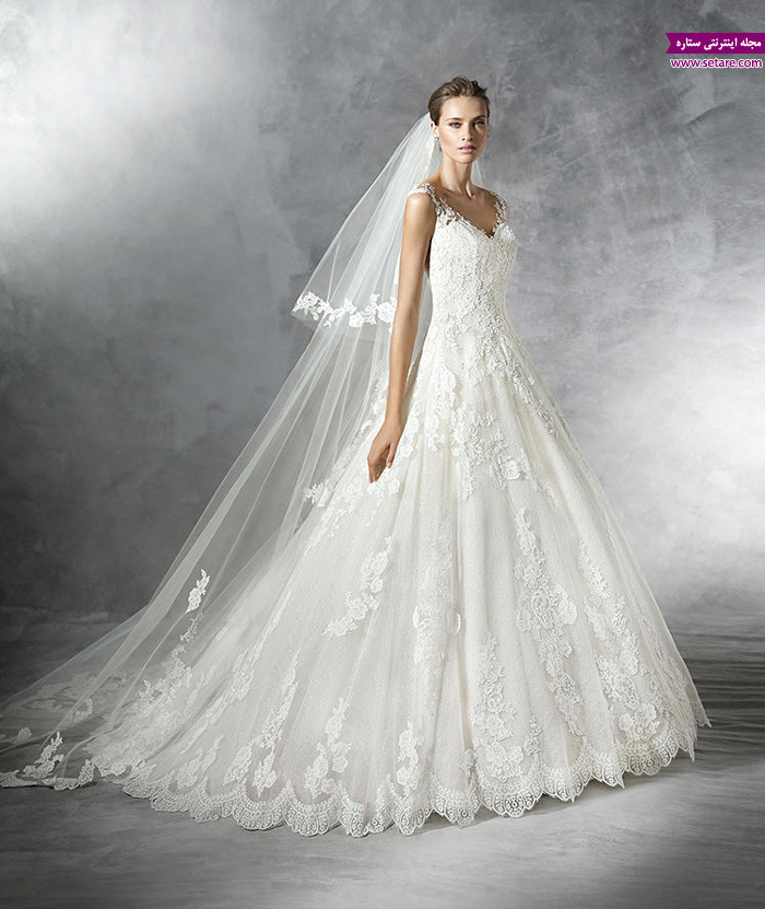 لباس عروس پشت بلند - مدل عروس - عکس عروس - عکس لباس - لباس عروس جدید