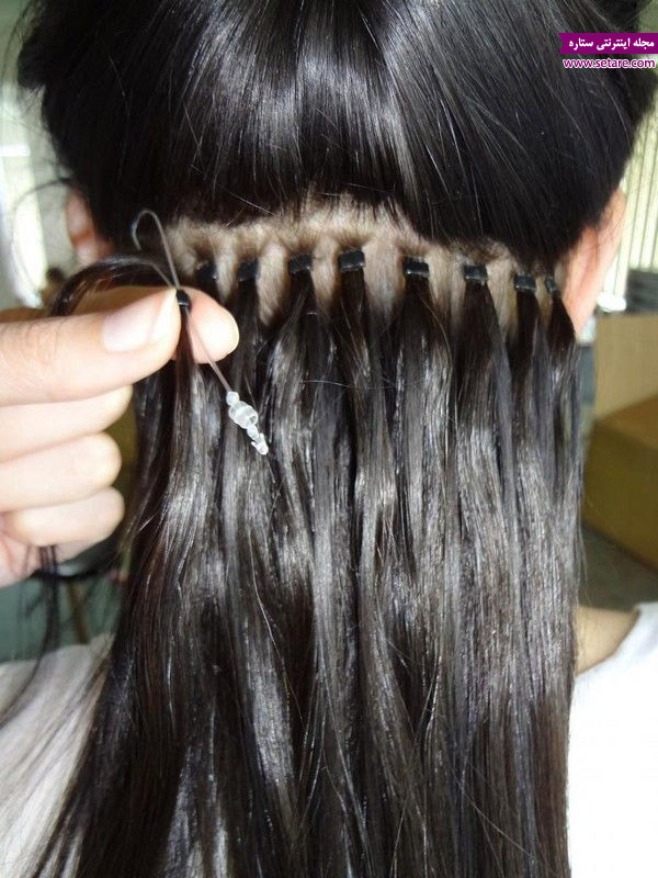 اکستنشن مو با استفاده از رینگ - حلقه اکستنشن مو