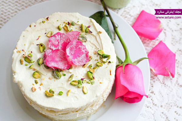 کیک عشق ایرانی، تزیین کیک تولد،کیک نامزدی،کیک اسفنجی