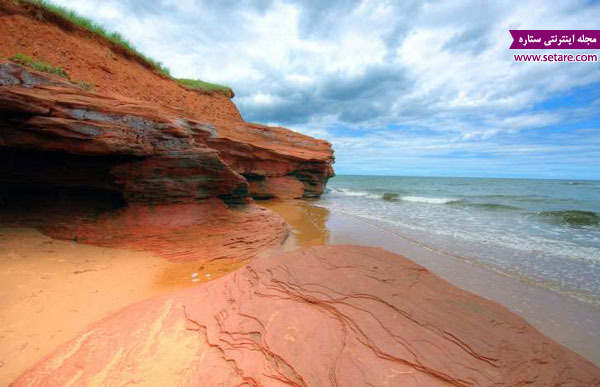 ساحل قرمز پرنس ادوارد، خاک رس، سواحل ماسه‌ای