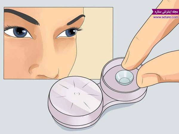روش صحیح استفاده از لنز چشم - خارج کردن لنز از جعبه