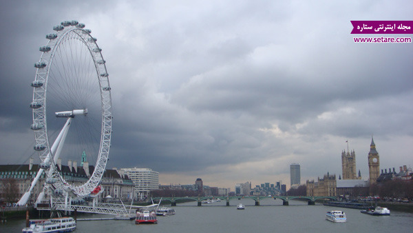 چشم لندن، لندن آی، لندن، بریتانیا، رودخانه تایمز، پارلمان برتانیا، بزرگ‌ترین چرخ و فلک