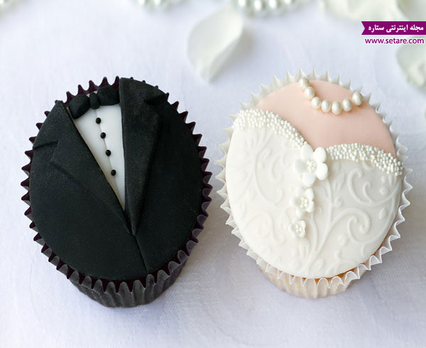 کاپ کیک - کاپ کیک شکلاتی - کاپ کیک ساده - تزئین کاپ کیک - مراسم عروسی
