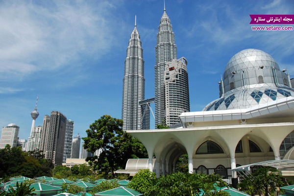 برچ های دوقلو، برج پتروناس، مالزی، کوآلالامپور، بلندترین برج های جهان