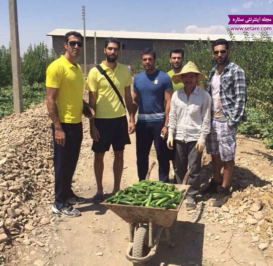 محمد موسوی ،عکس جالب سید محمد موسوی و دوستانش در مزرعه محمد موسوی ،عکس جالب سید محمد موسوی و دوستانش در مزرعه