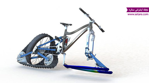 دوچرخه - برف - تکنولوی - فناوری