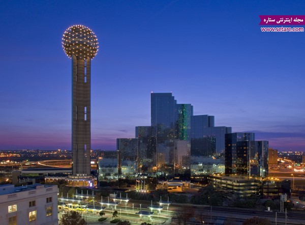 برج ریونیون، برج قاصدک، برج میکروفن، دالاس، تگزاس، برج توپ گلف، رستوران گردان