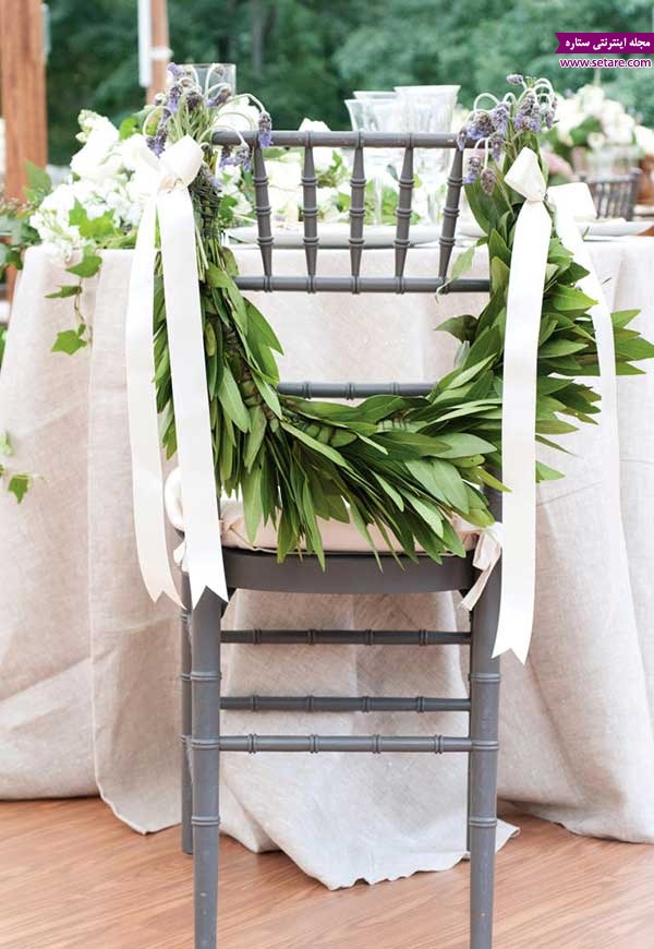 گل آرایی - مراسم عروسی - تشریفات - گل - عروسی - صندلی
