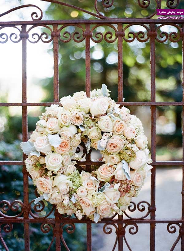 گل آرایی - مراسم عروسی - تشریفات - گل - عروسی - درب ورودی
