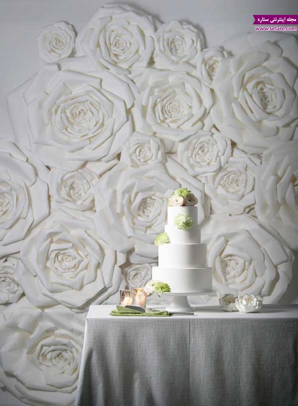 گل آرایی - مراسم عروسی - تشریفات - گل - عروسی - دیوار