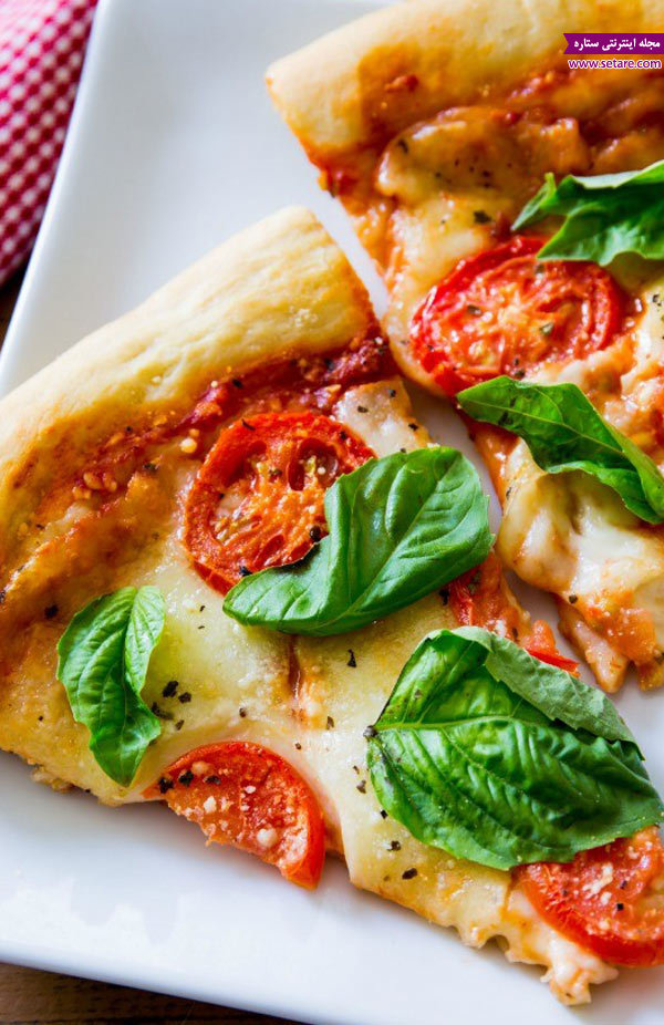 طرز تهیه پیتزا مارگاریتا کلاسیک (پیتزا رژیمی) - پیتزا سبزیجات