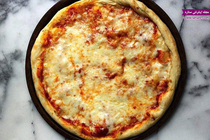 طرز تهیه پیتزای پنیر نیویورکی - پنیر موزارلا - خمیر پیتزا - سس مخصوص پیتزا