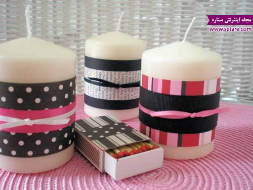 عکس شمع فانتزی - شمع عاشقانه - مدل شمع تزئینی