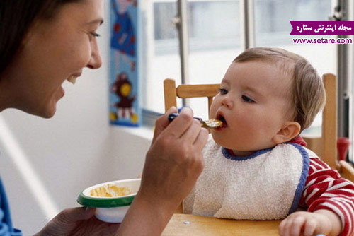 غذای نوزاد - غذا دادن به نوزاد - تولد نوزاد