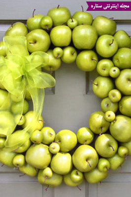 تزیین سیب هفت سین، ساخت حلقه با سیب 