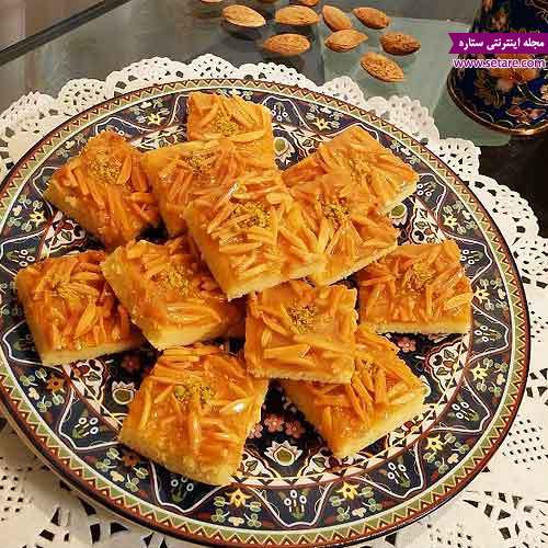 طرز تهیه شیرینی ملکه بادام - شیرینی مخصوص عید نوروز - شیرینی خانگی 
