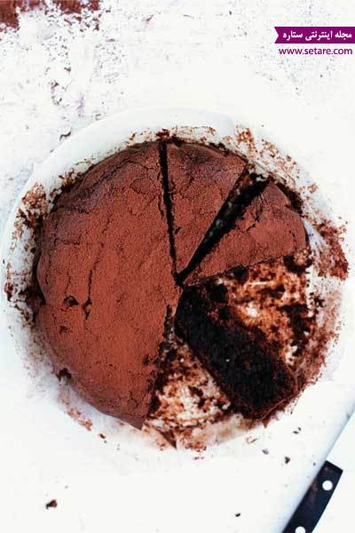 طرز تهیه کیک شکلاتی بدون آرد، کیک شکلاتی، کیک شکلات تلخ، کیک نوتلا، کیک شکلاتی با ماست، کیک اسفنجی، کیک شیفون