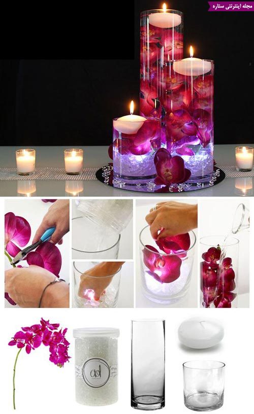 تزیین شمع - دیزاین شمع - شمع - شمع سازی - شمع آرایی - مدل شمع