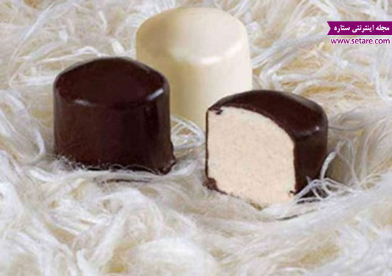 پشمک شکلاتی - شکلات پشمکی - پشمک حاج عبدالله