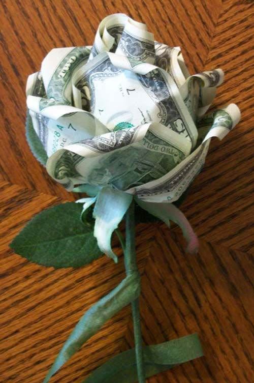 آموزش درست کردن گل رز زیبا با پول کاغذی