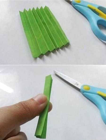 عکس روش درست کردن گل سنبل کاغذی